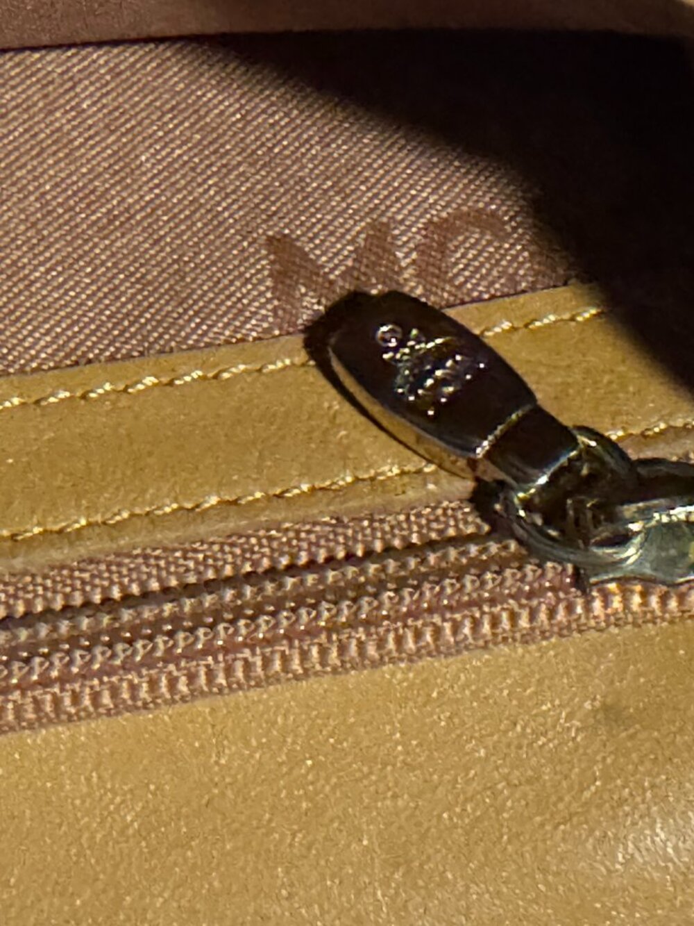 Vintage Authentic MCM Visetos Medium Trifold Wallet Cognac w/Dust Bag & COA - Picture 12 of 14